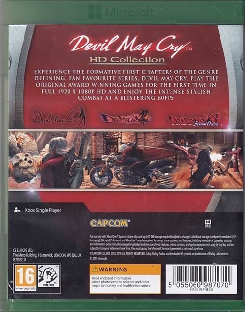 Devil May Cry - HD Collection - Xbox One Spil (B-Grade) (Genbrug)